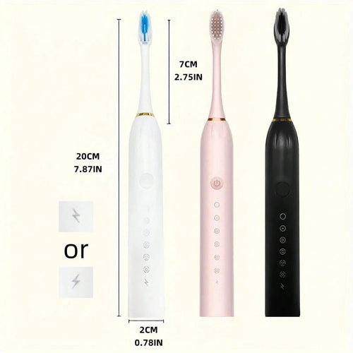 Electric Toothbrush with 6 Cleaning Modes